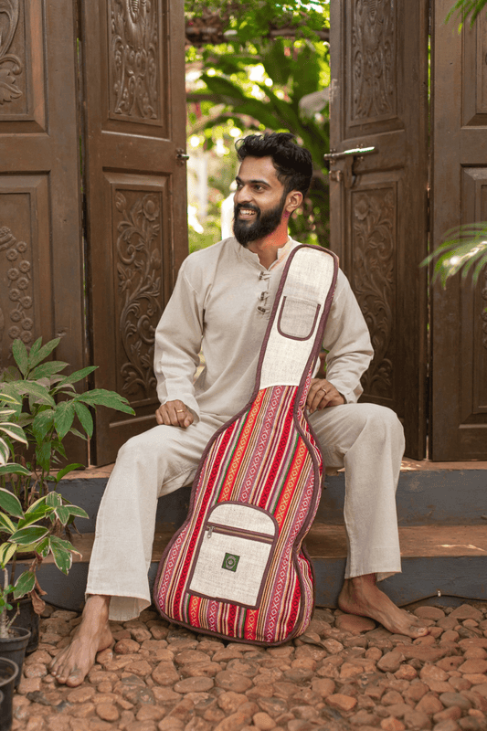 EARTH'S SONG hemp guitar bag - Ecofrico