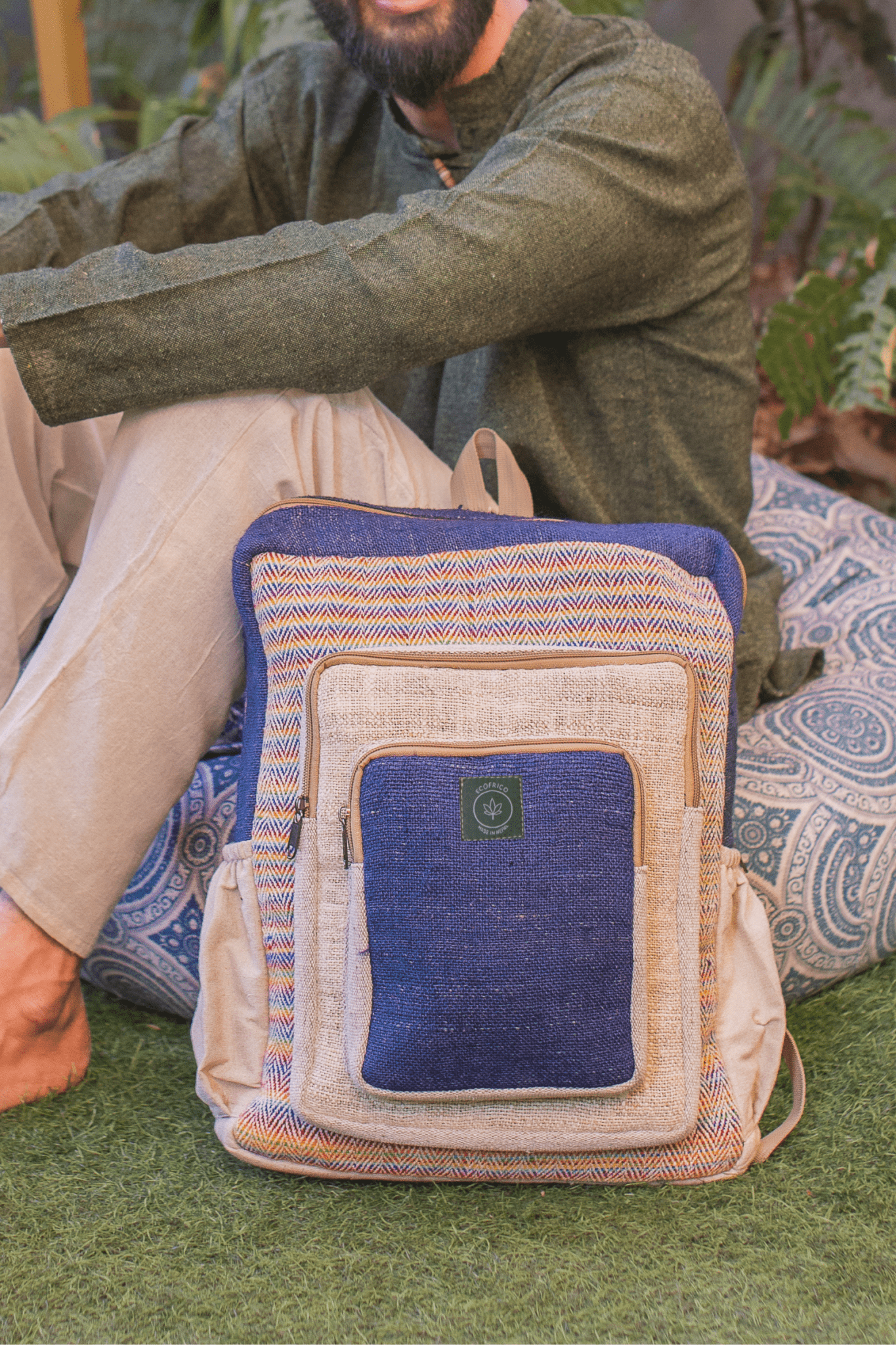 PATHFINDER hemp large backpack - Ecofrico