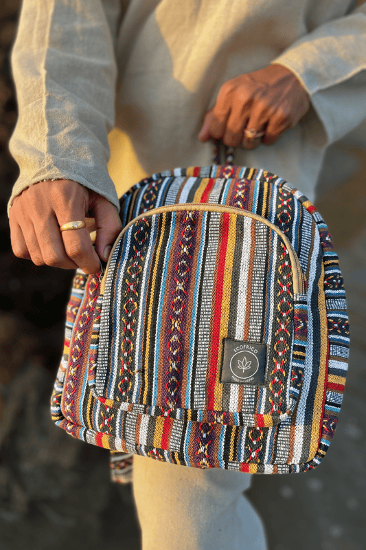 PETUNIA hemp mini backpack - Ecofrico