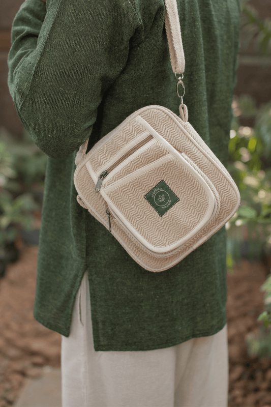 SERENDIPITY hemp messenger bag - Ecofrico