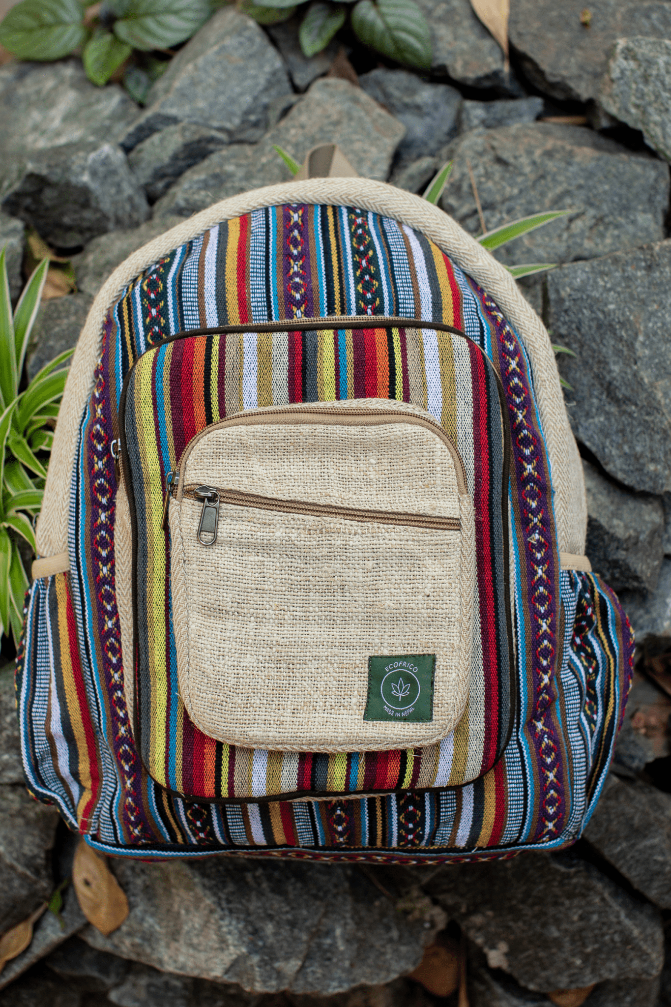 WANDERER hemp backpack large - Ecofrico