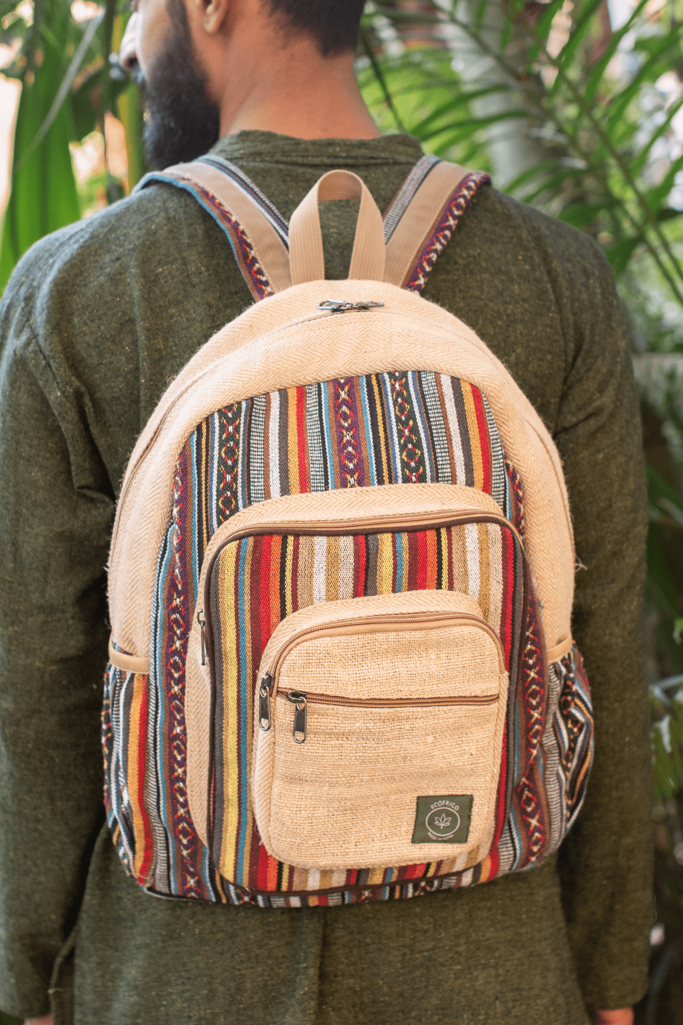 WANDERER hemp backpack large - Ecofrico