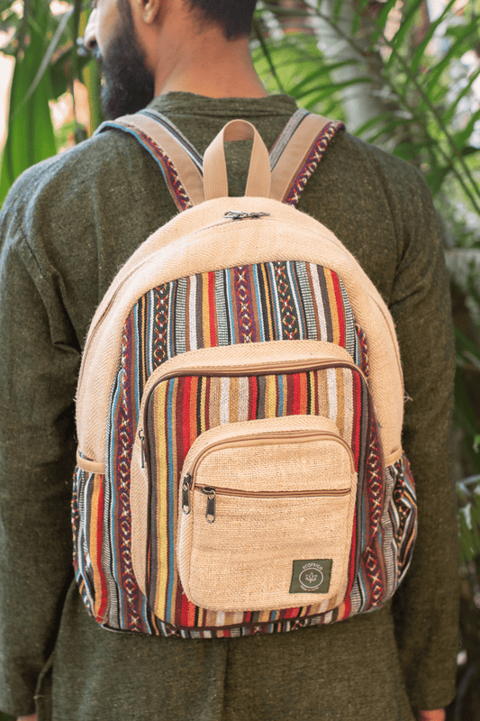 WANDERER hemp backpack large - Ecofrico